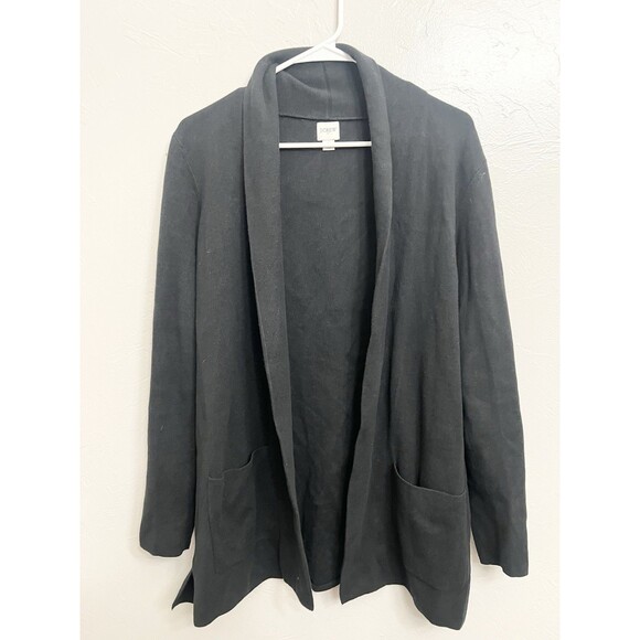 J.Crew $138 Chelsea Sweater Blazer in Black Medium Cardigan Boxy Top  BA866 - Picture 2 of 7